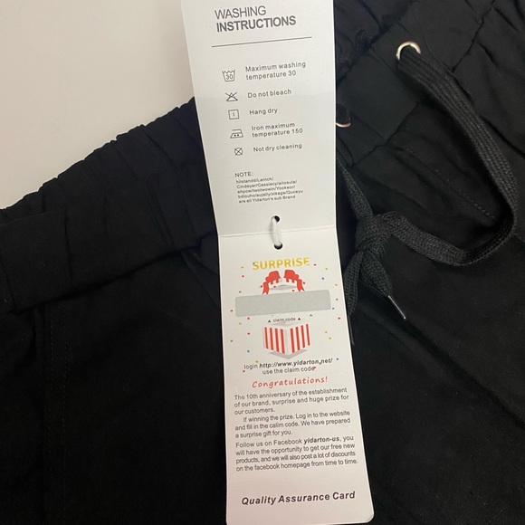 Yidarton Classy Pants Women's 3 XL High-Rise Casual Elastic Ruffled Waist - Picture 6 of 10